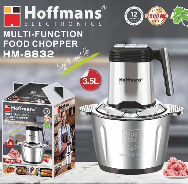 Hoffmans Food Chopper With stainless steel jar