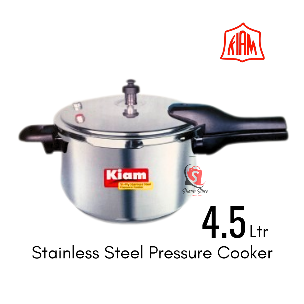 kiam stenlese steel presser cooker 4.5 liter