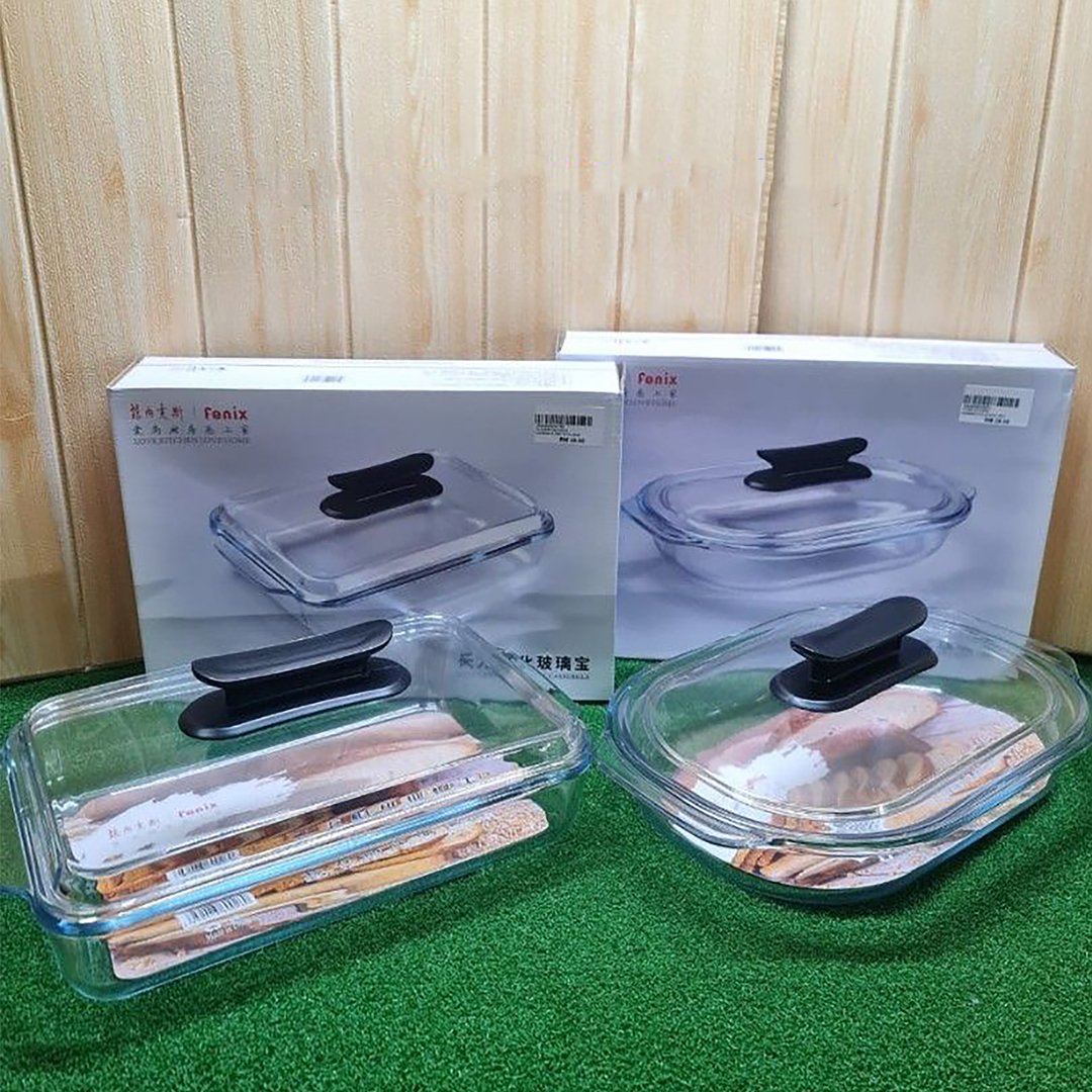 1pcs Rectangular serving dish with lid  3 Litter