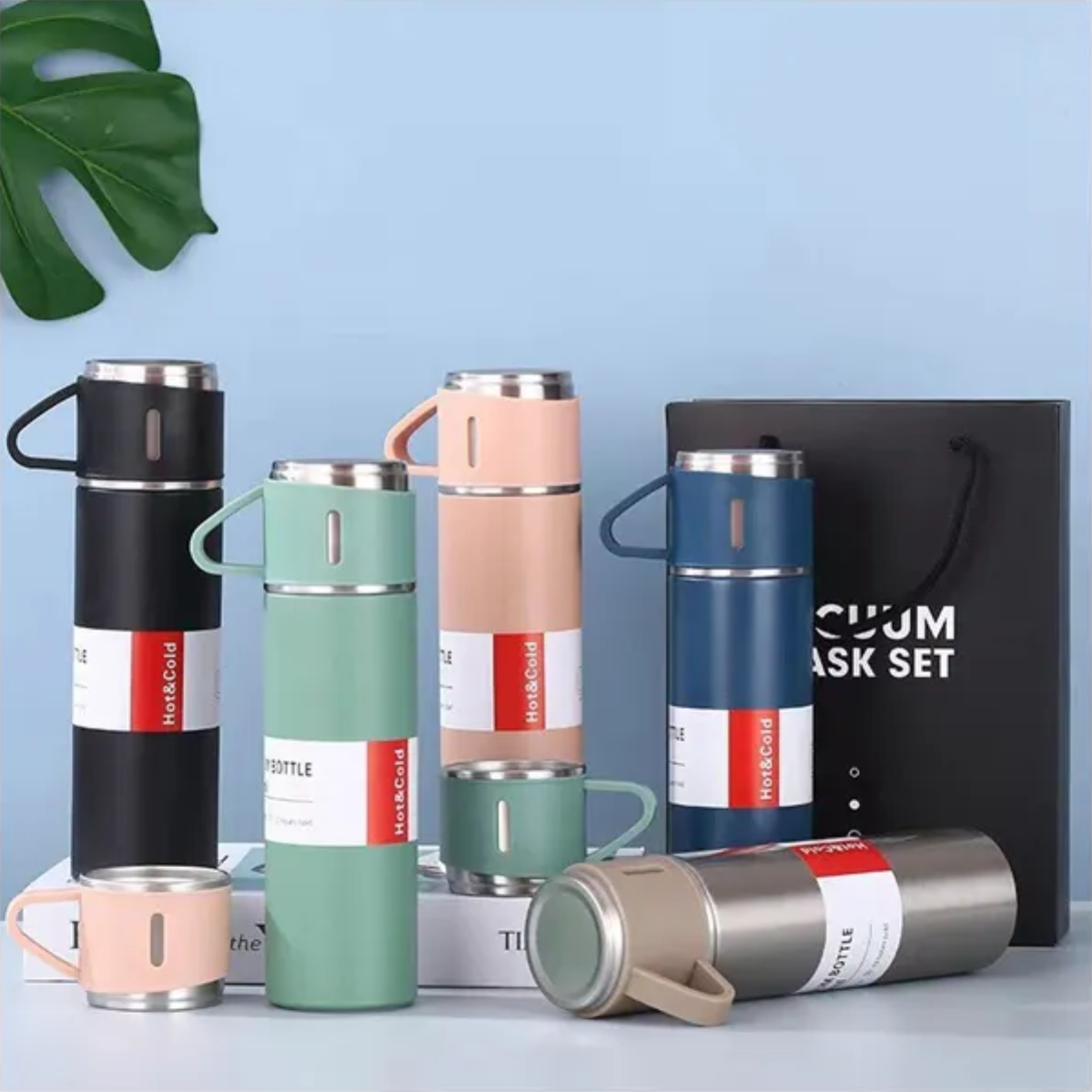 Premium 3 in 1 Vacuum Thermal Flask Set​